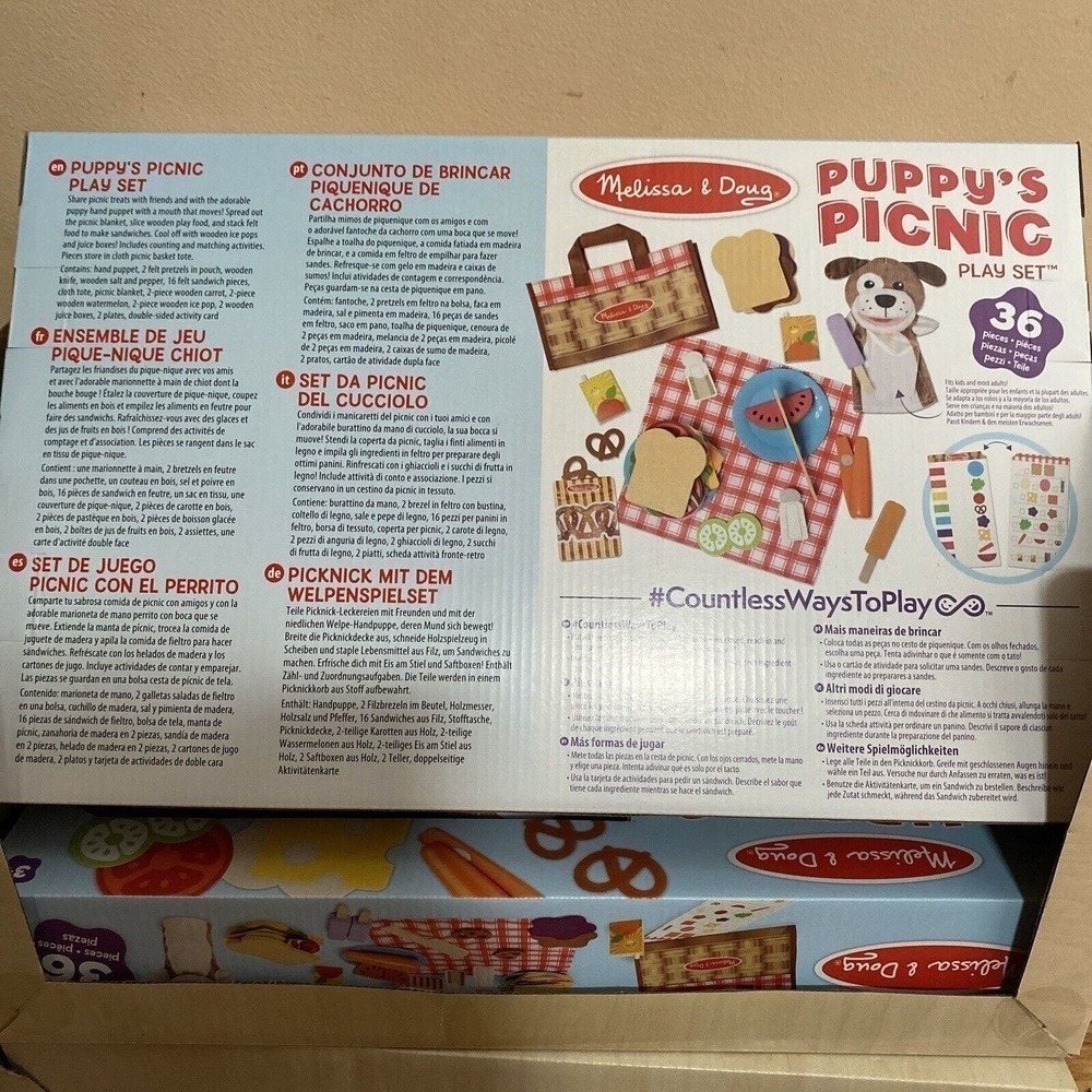 Melissa and Doug Puppys picnic play set - Picture 4 of 12